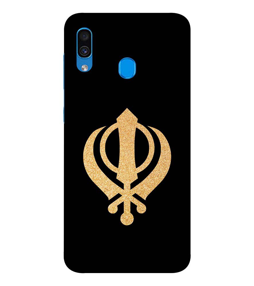 PS1300-Khanda Sahib Back Cover for Samsung Galaxy A20