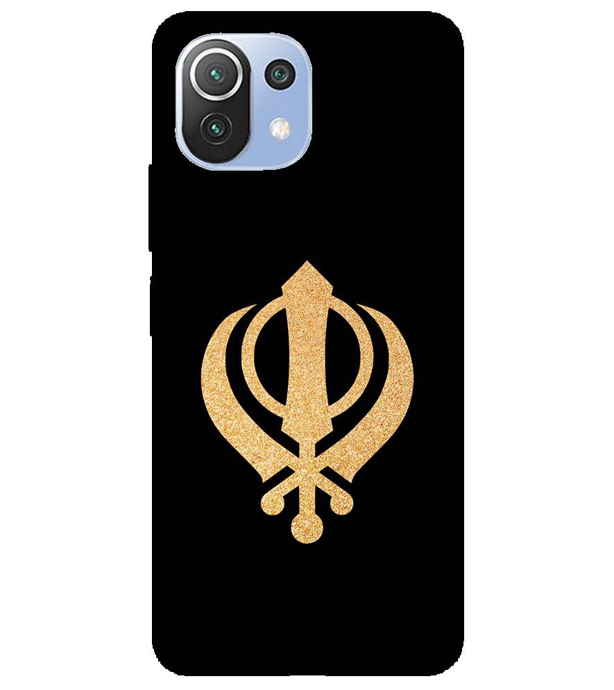 PS1300-Khanda Sahib Back Cover for Xiaomi Mi 11 Lite