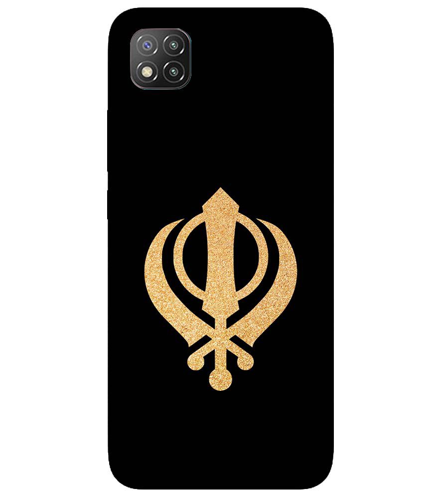 PS1300-Khanda Sahib Back Cover for Xiaomi Poco C3