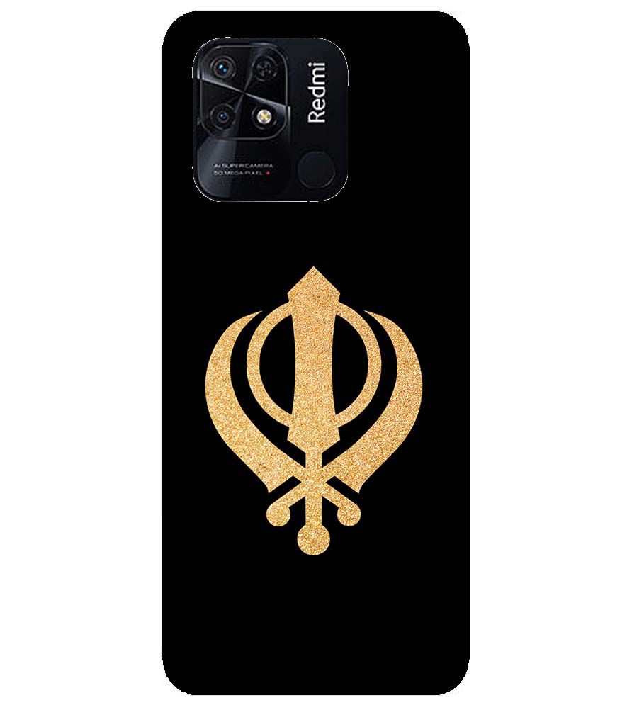 PS1300-Khanda Sahib Back Cover for Xiaomi Redmi 10 Power