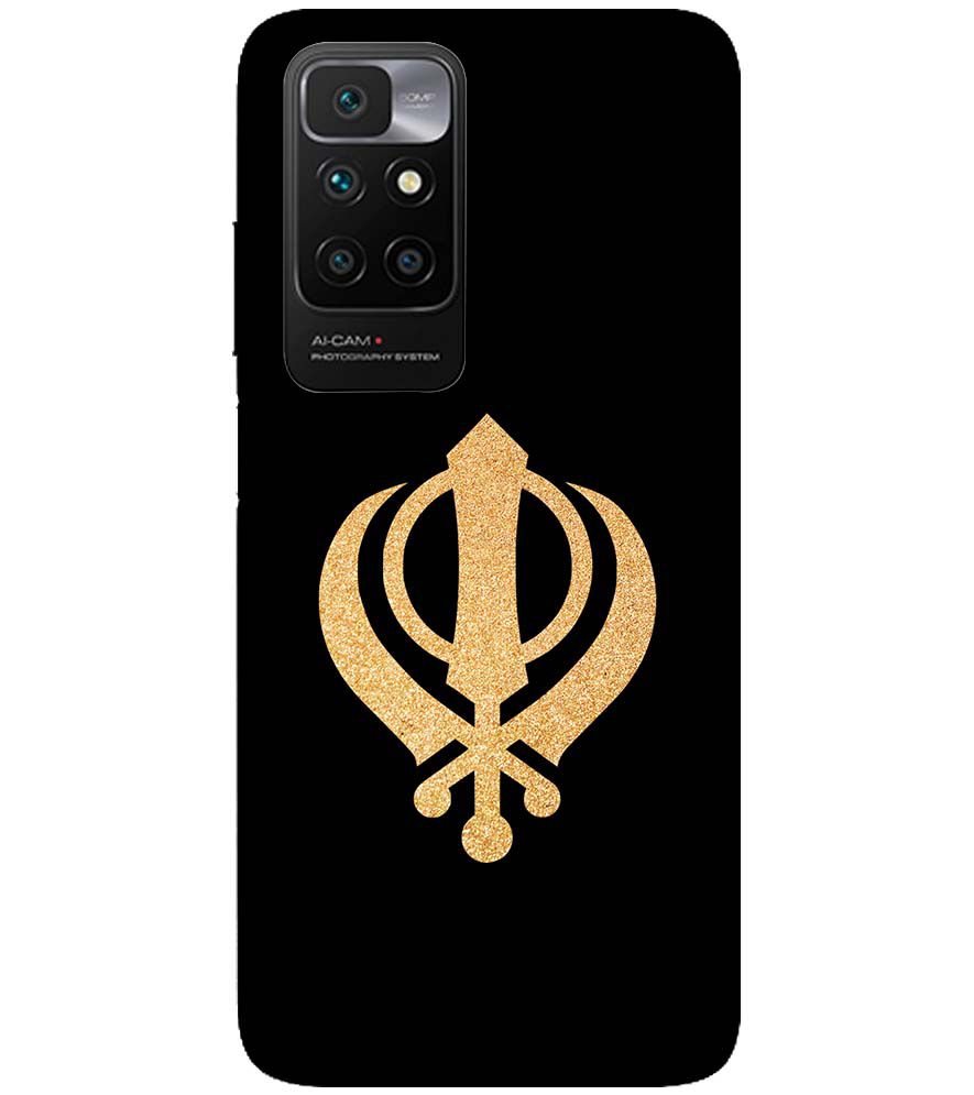 PS1300-Khanda Sahib Back Cover for Xiaomi Redmi 10 Prime