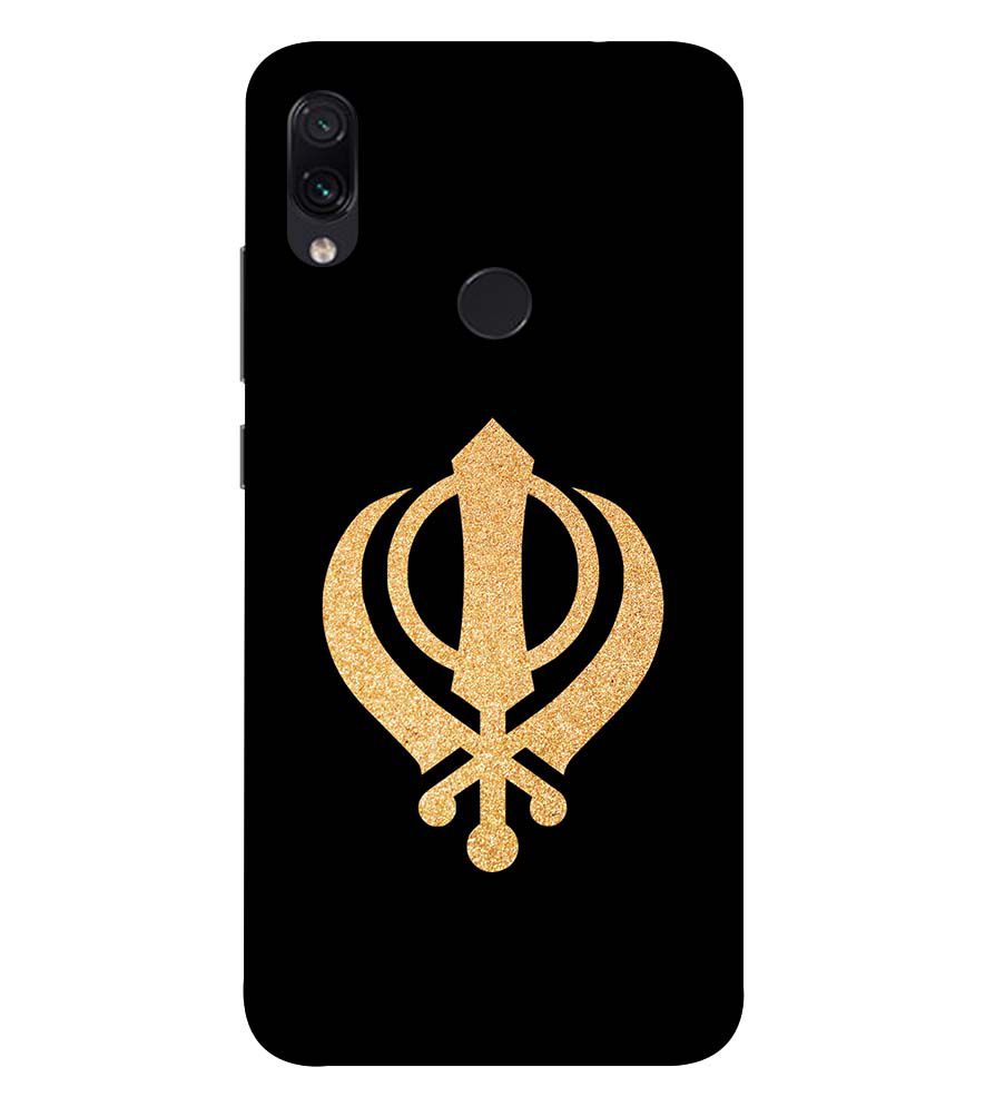 PS1300-Khanda Sahib Back Cover for Xiaomi Redmi 7