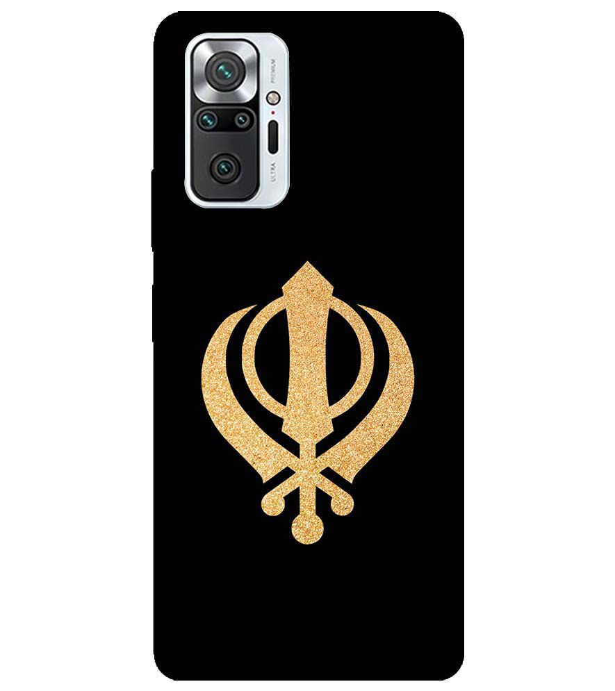 PS1300-Khanda Sahib Back Cover for Xiaomi Redmi Note 10 Pro