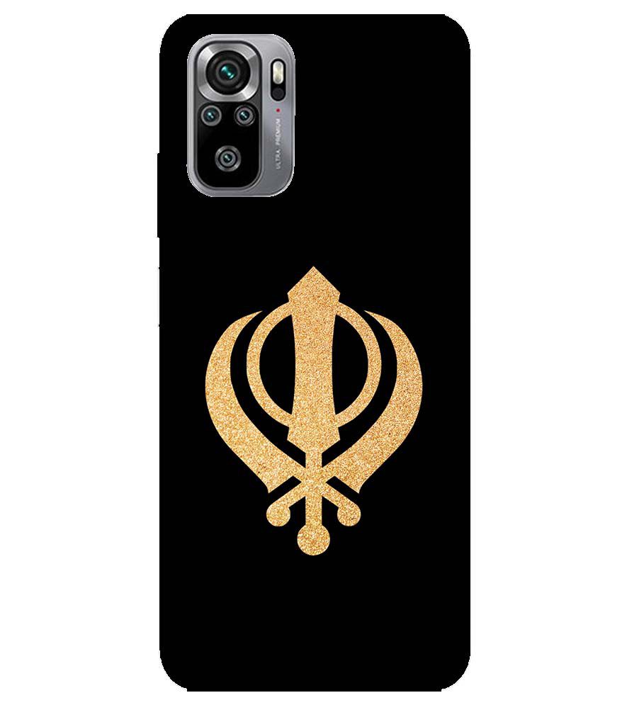 PS1300-Khanda Sahib Back Cover for Xiaomi Redmi Note 10S