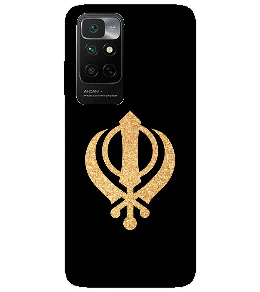 PS1300-Khanda Sahib Back Cover for Xiaomi Redmi Note 11 4G