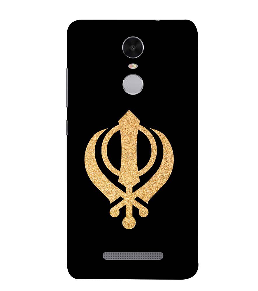 PS1300-Khanda Sahib Back Cover for Xiaomi Redmi Note 4