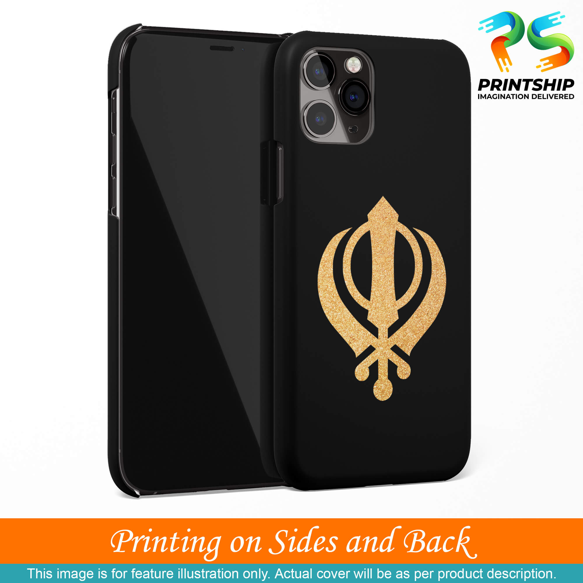 PS1300-Khanda Sahib Back Cover for Vivo V21 5G-Image3