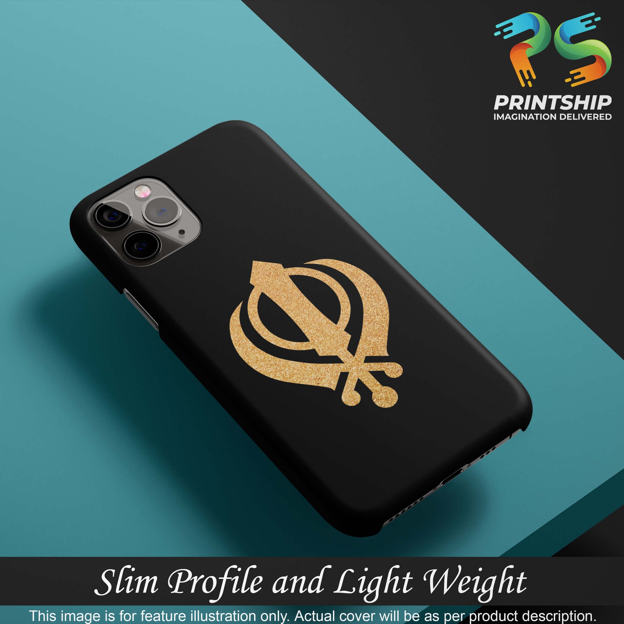 PS1300-Khanda Sahib Back Cover for Apple iPhone 12 Pro-Image4