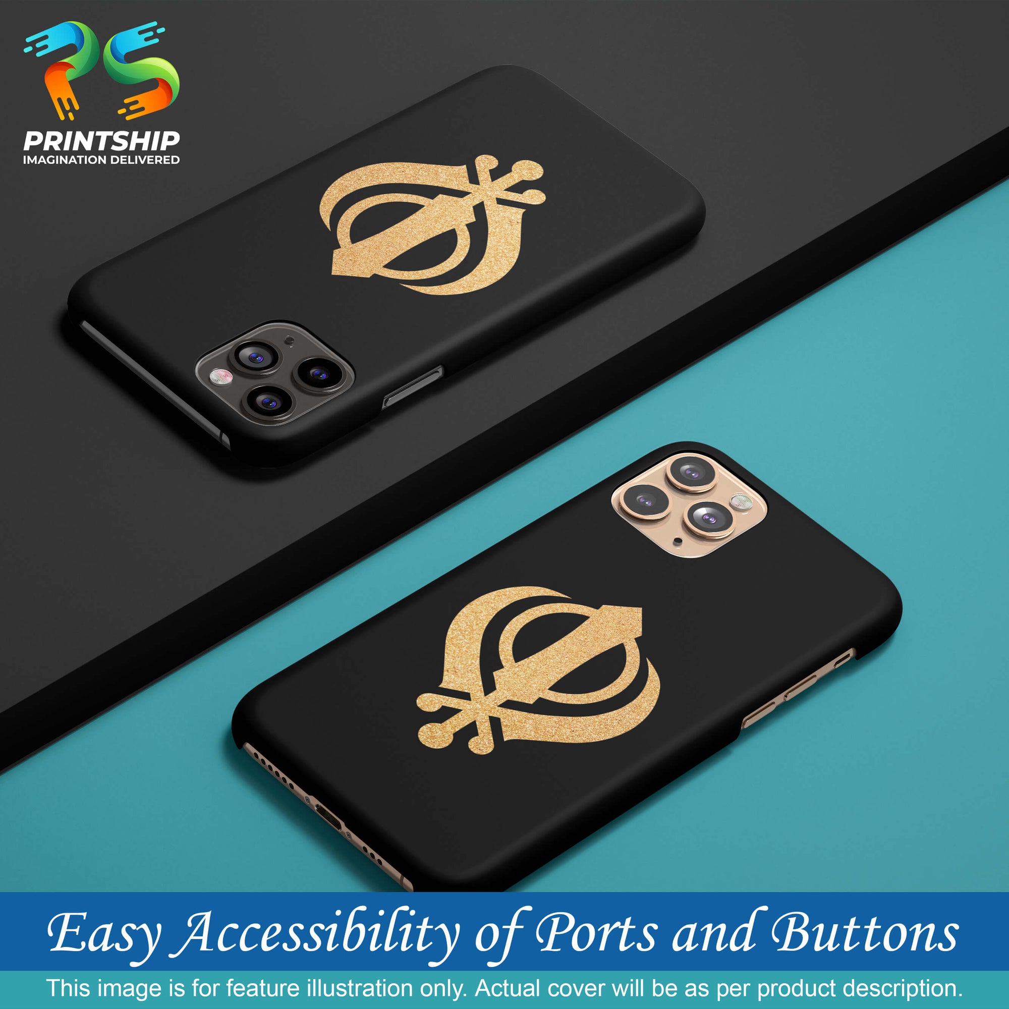 PS1300-Khanda Sahib Back Cover for OnePlus Nord CE 5G-Image5