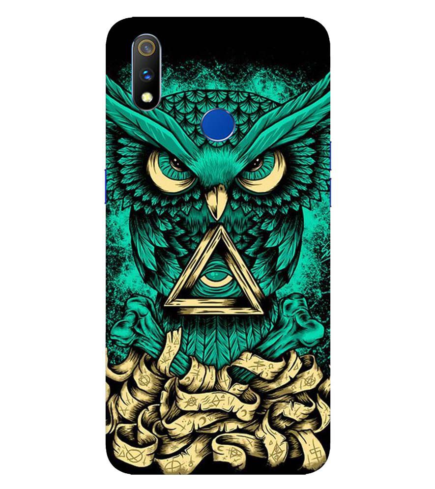 PS1301-Illuminati Owl Back Cover for  Realme X Lite