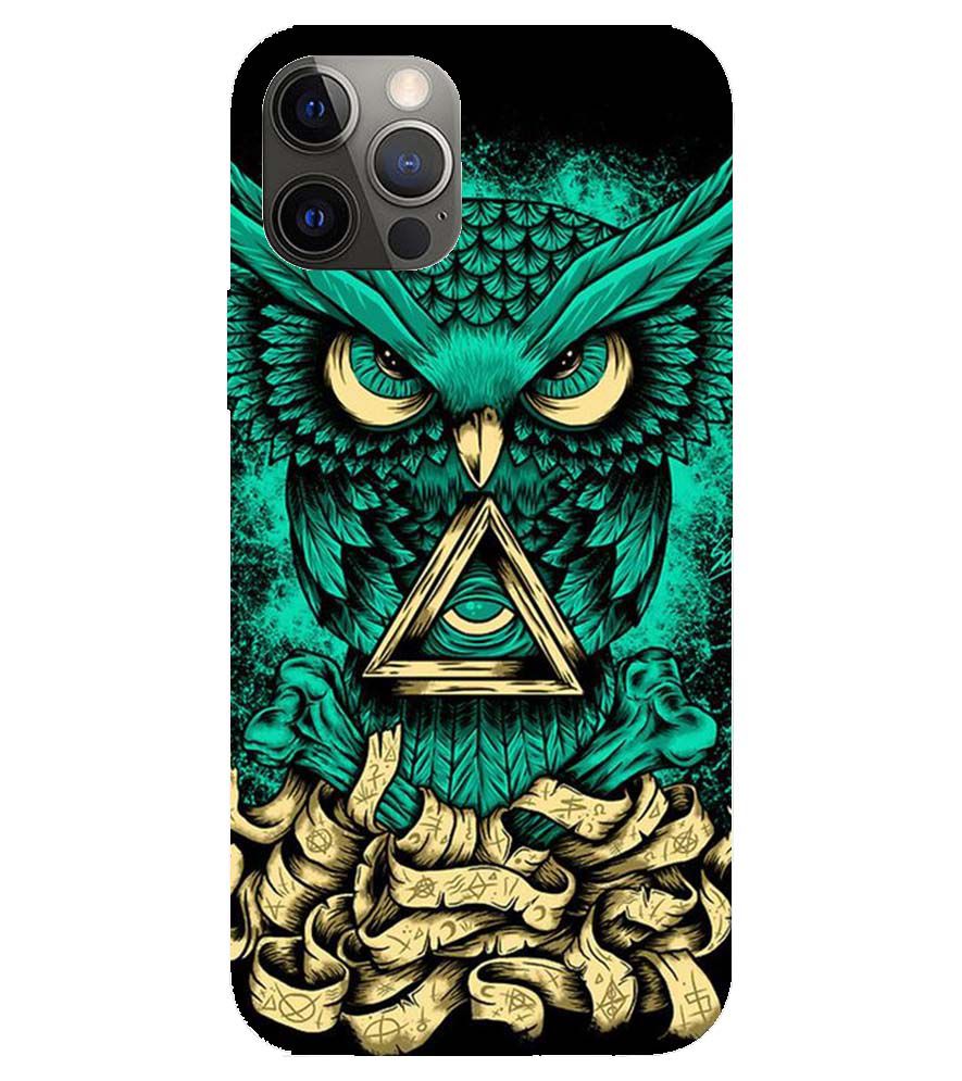 PS1301-Illuminati Owl Back Cover for Apple iPhone 12 Pro