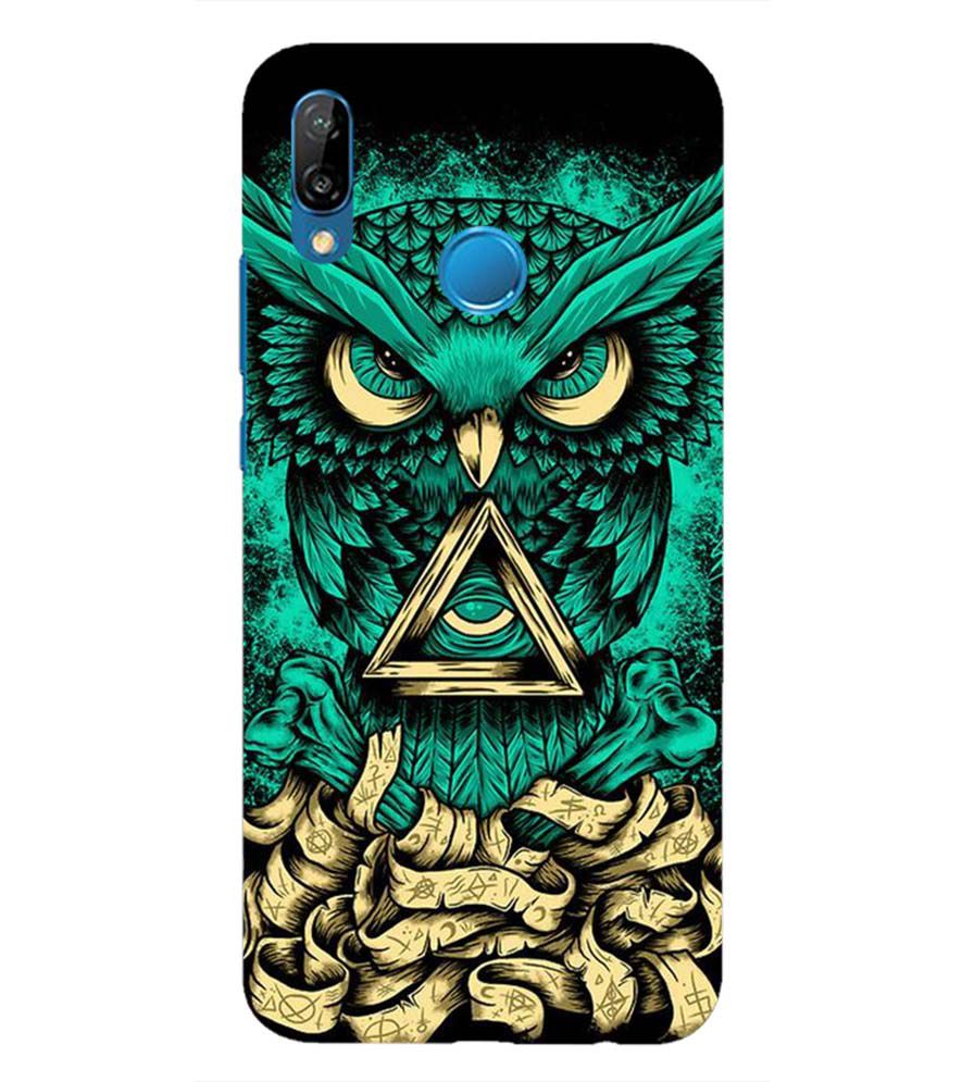 PS1301-Illuminati Owl Back Cover for Huawei Nova 3e