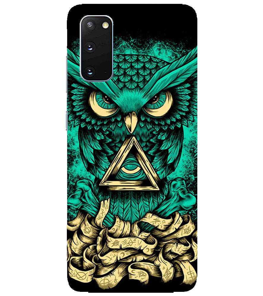 PS1301-Illuminati Owl Back Cover for Samsung Galaxy S20 5G