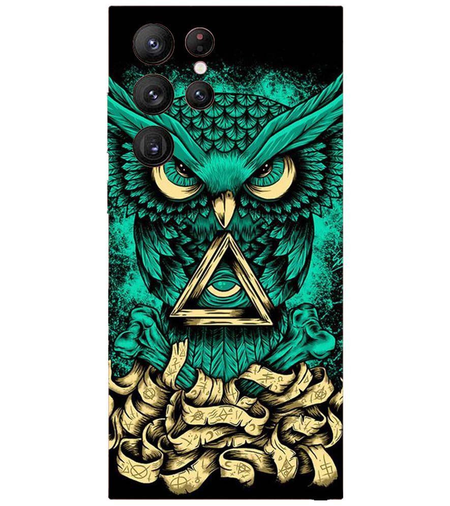 PS1301-Illuminati Owl Back Cover for Samsung Galaxy S22 Ultra 5G