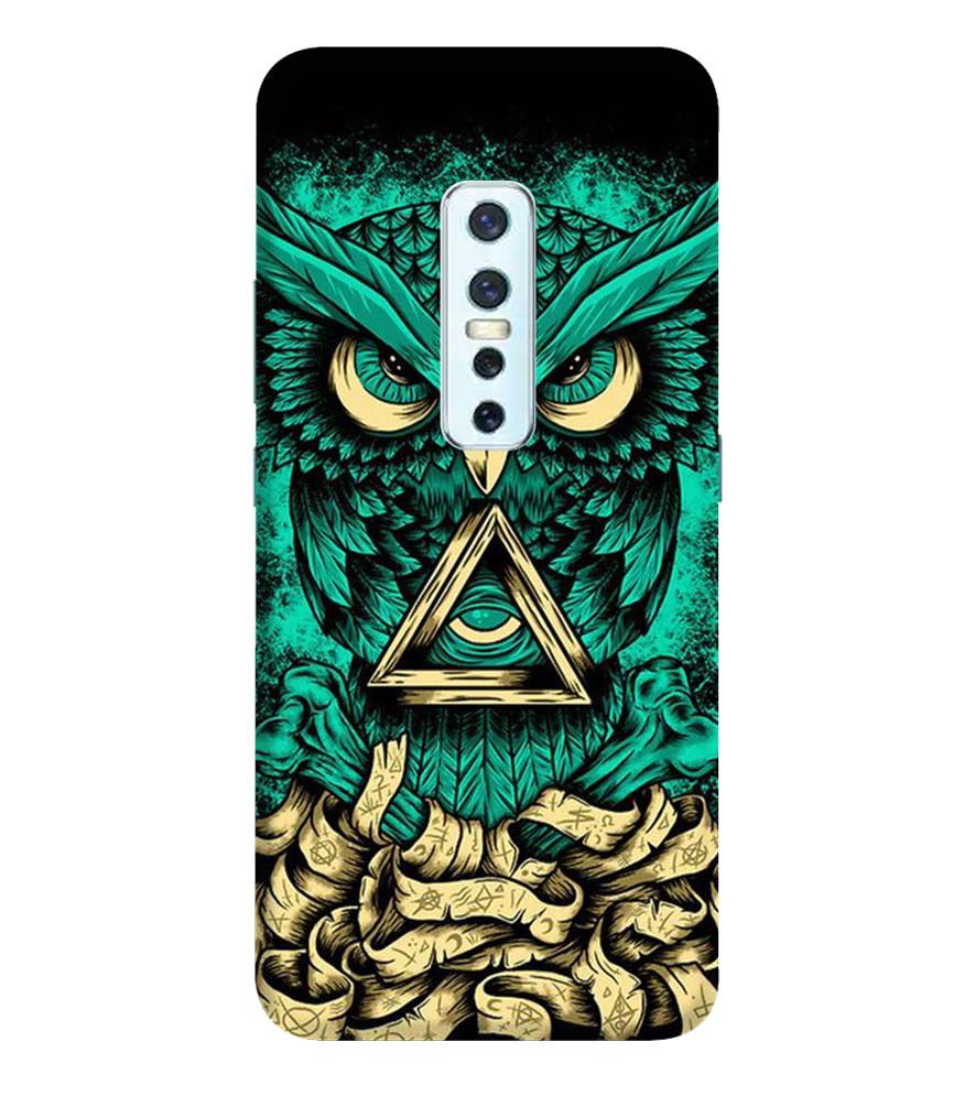 PS1301-Illuminati Owl Back Cover for Vivo V17 Pro