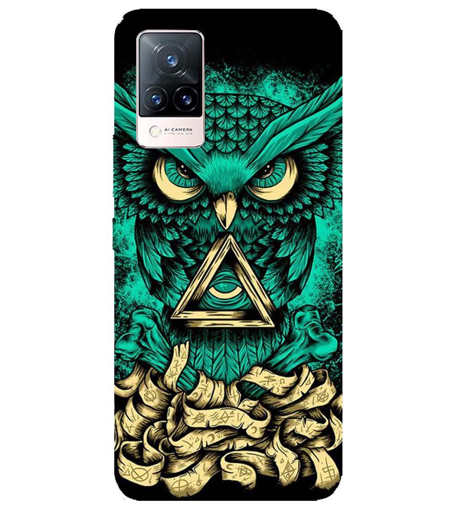 PS1301-Illuminati Owl Back Cover for Vivo V21 5G