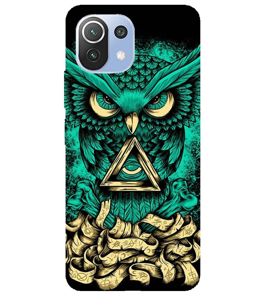 PS1301-Illuminati Owl Back Cover for Xiaomi Mi 11 Lite