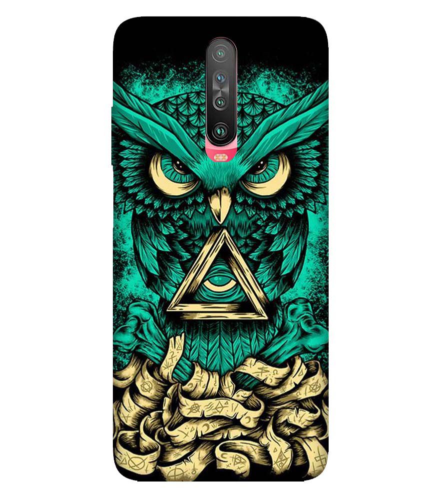 PS1301-Illuminati Owl Back Cover for Xiaomi Poco X2