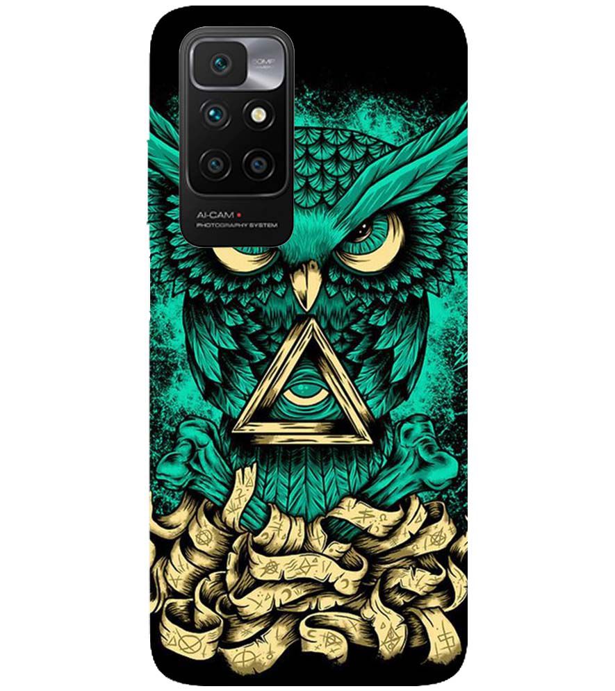 PS1301-Illuminati Owl Back Cover for Xiaomi Redmi 10 Prime