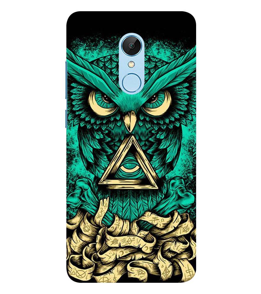 PS1301-Illuminati Owl Back Cover for Xiaomi Redmi 5