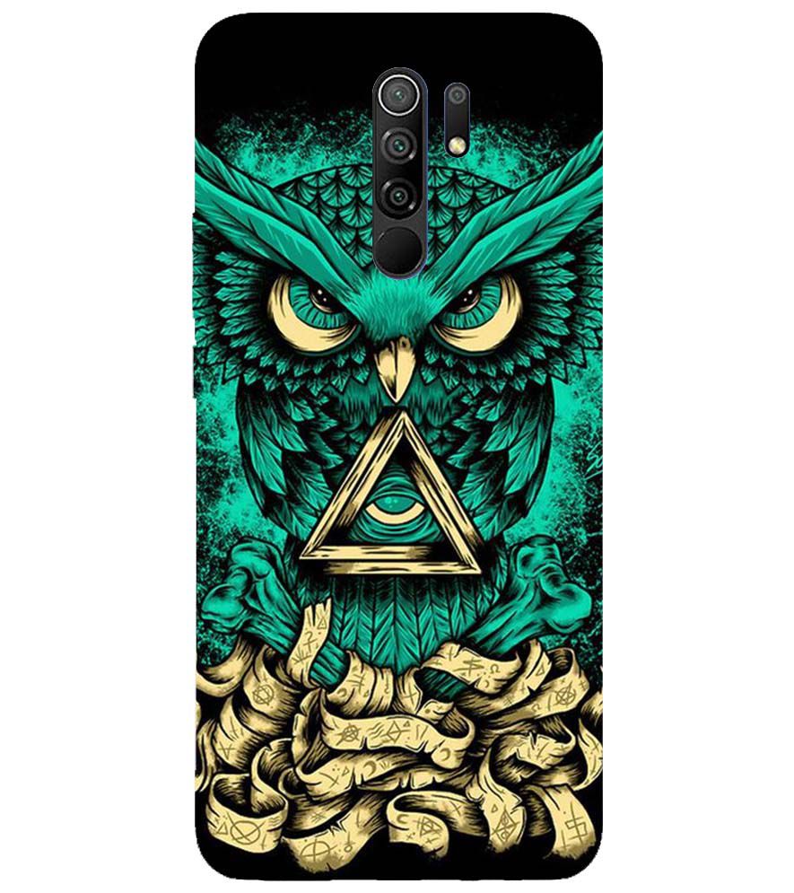 PS1301-Illuminati Owl Back Cover for Xiaomi Redmi 9 Prime