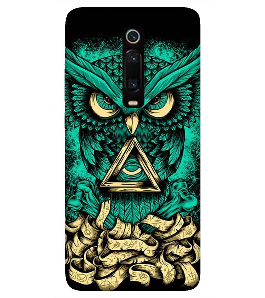 PS1301-Illuminati Owl Back Cover for Xiaomi Redmi K20 and K20 Pro