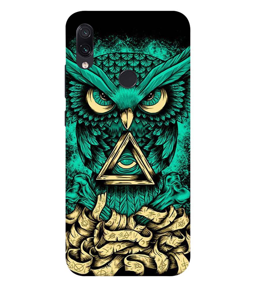 PS1301-Illuminati Owl Back Cover for Xiaomi Redmi Note 7S