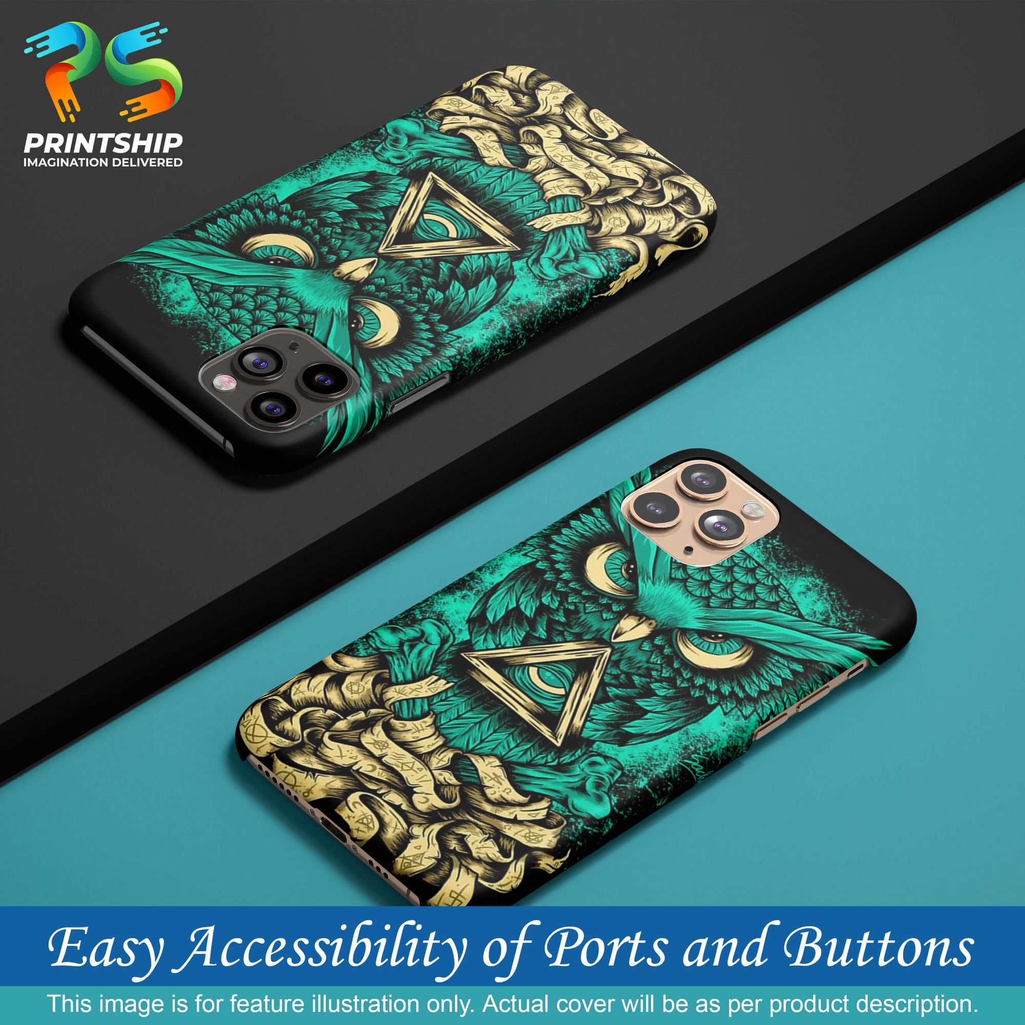 PS1301-Illuminati Owl Back Cover for Samsung Galaxy A20-Image5