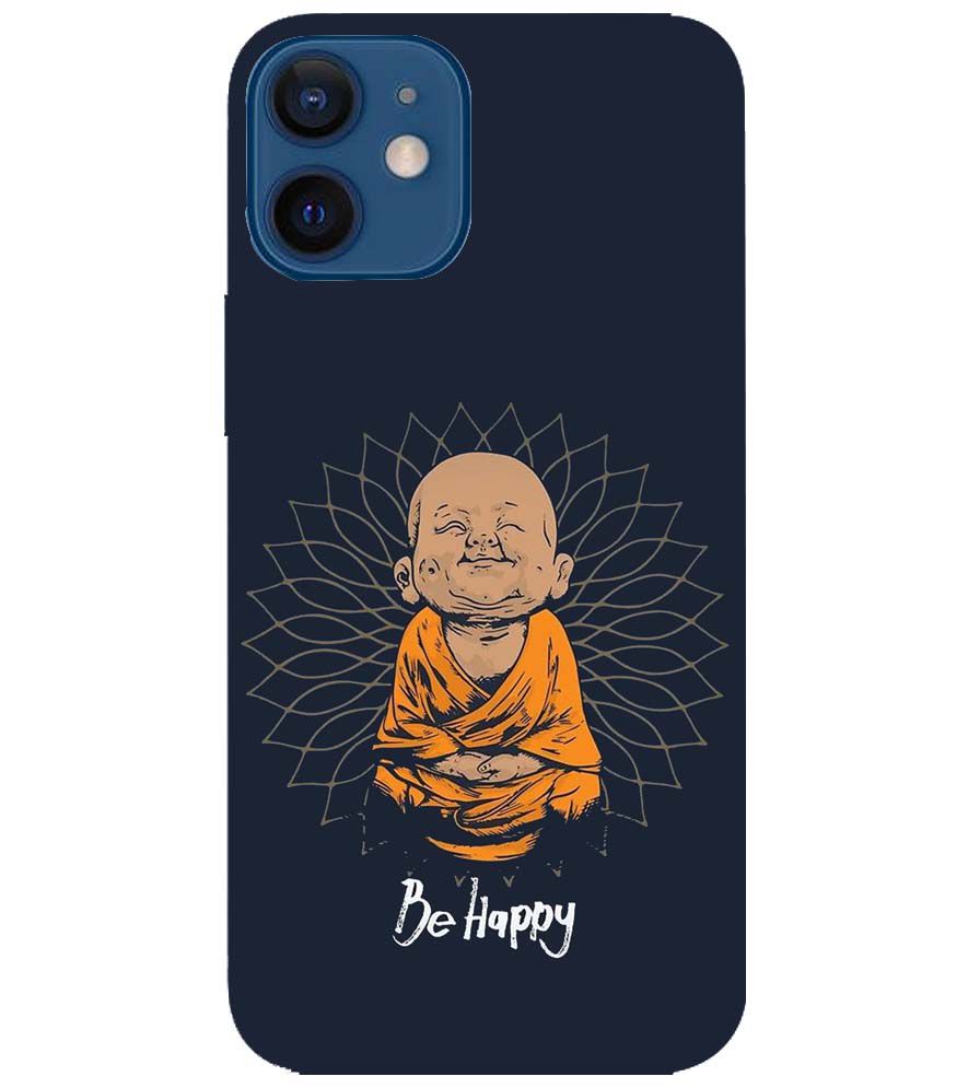 PS1302-Be Happy Back Cover for Apple iPhone 12 Mini