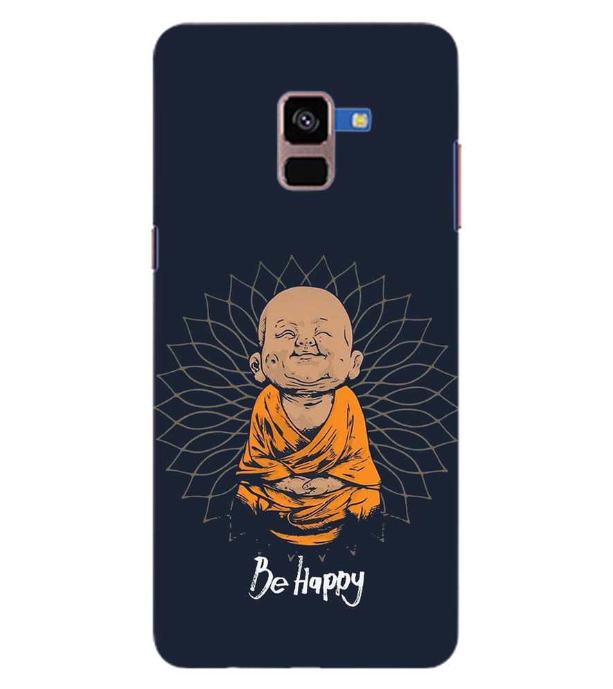 PS1302-Be Happy Back Cover for Samsung Galaxy A8 Plus