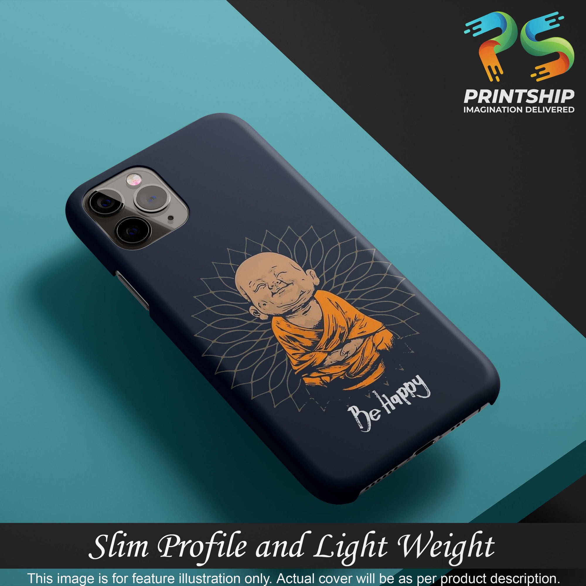 PS1302-Be Happy Back Cover for Xiaomi Redmi 9i-Image4