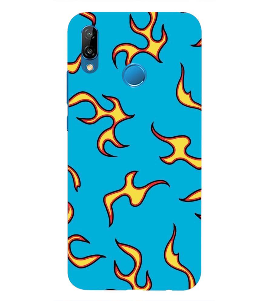 PS1303-Golf Wang Flame  Back Cover for Huawei Nova 3e