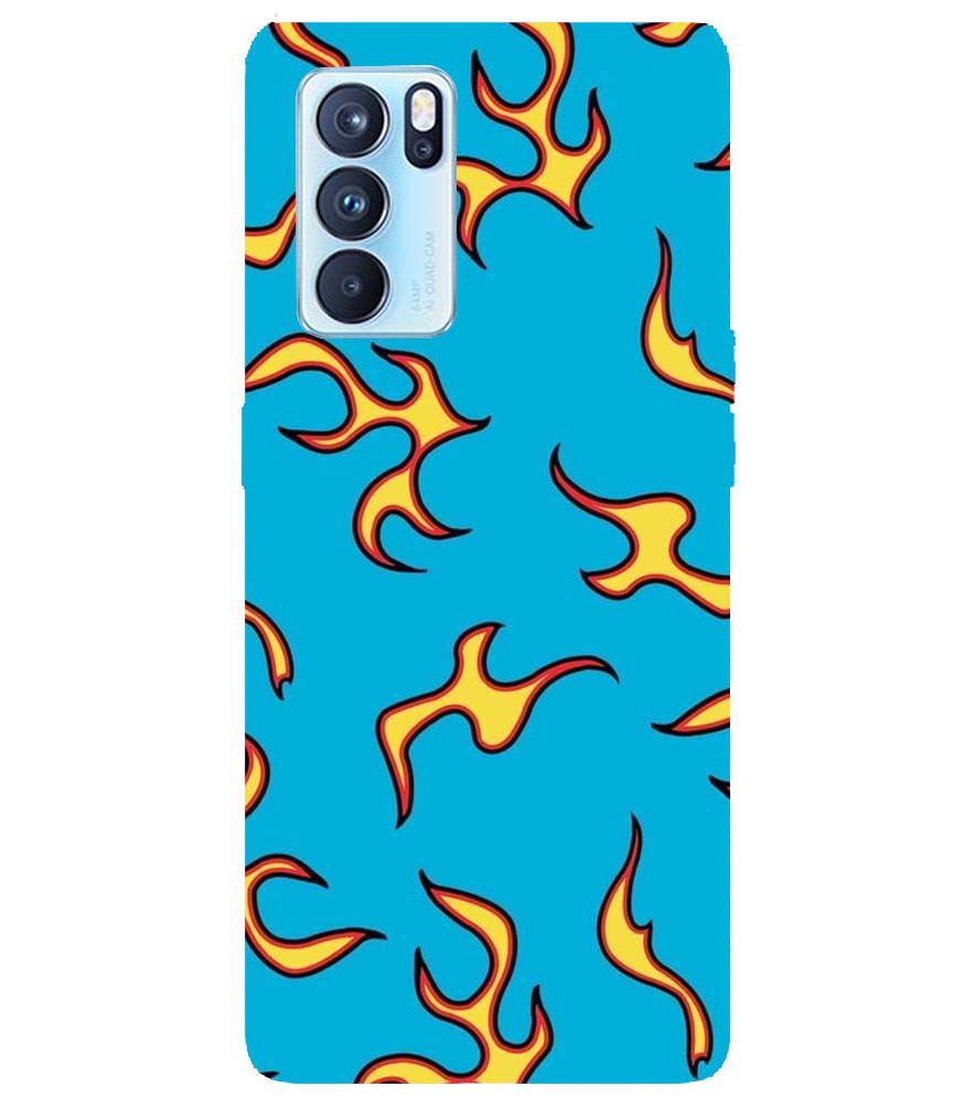 PS1303-Golf Wang Flame  Back Cover for Oppo Reno6 5G