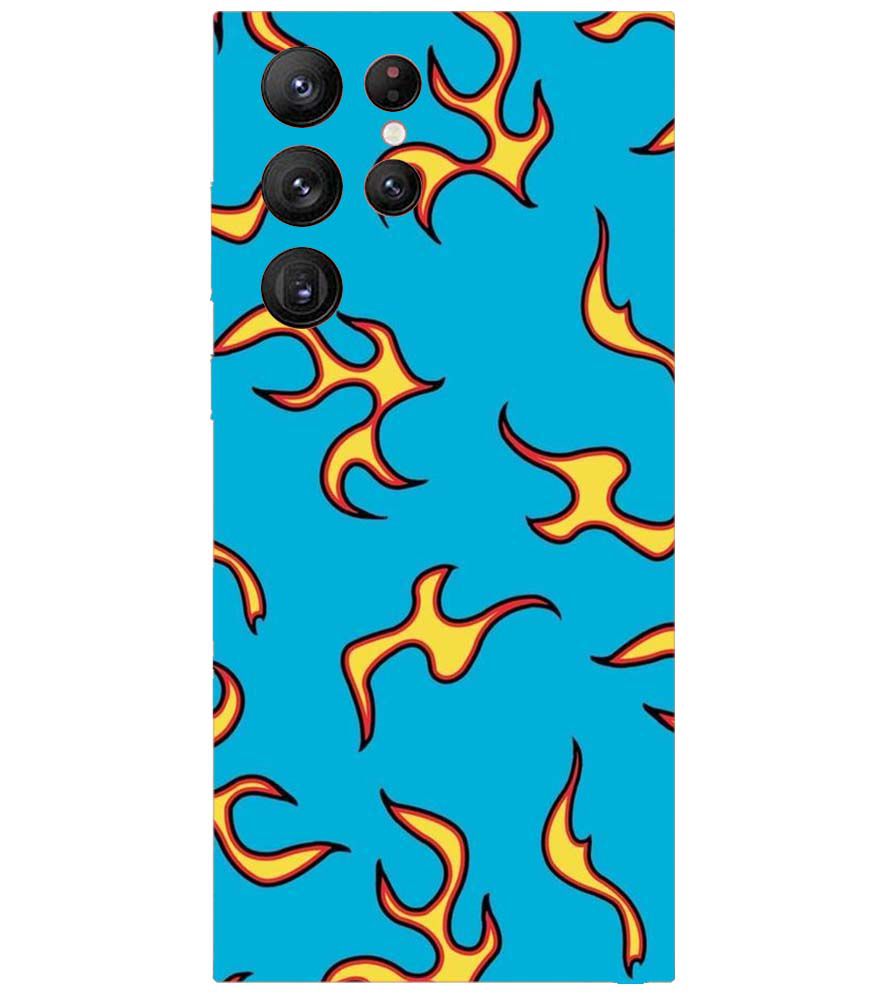 PS1303-Golf Wang Flame  Back Cover for Samsung Galaxy S22 Ultra 5G