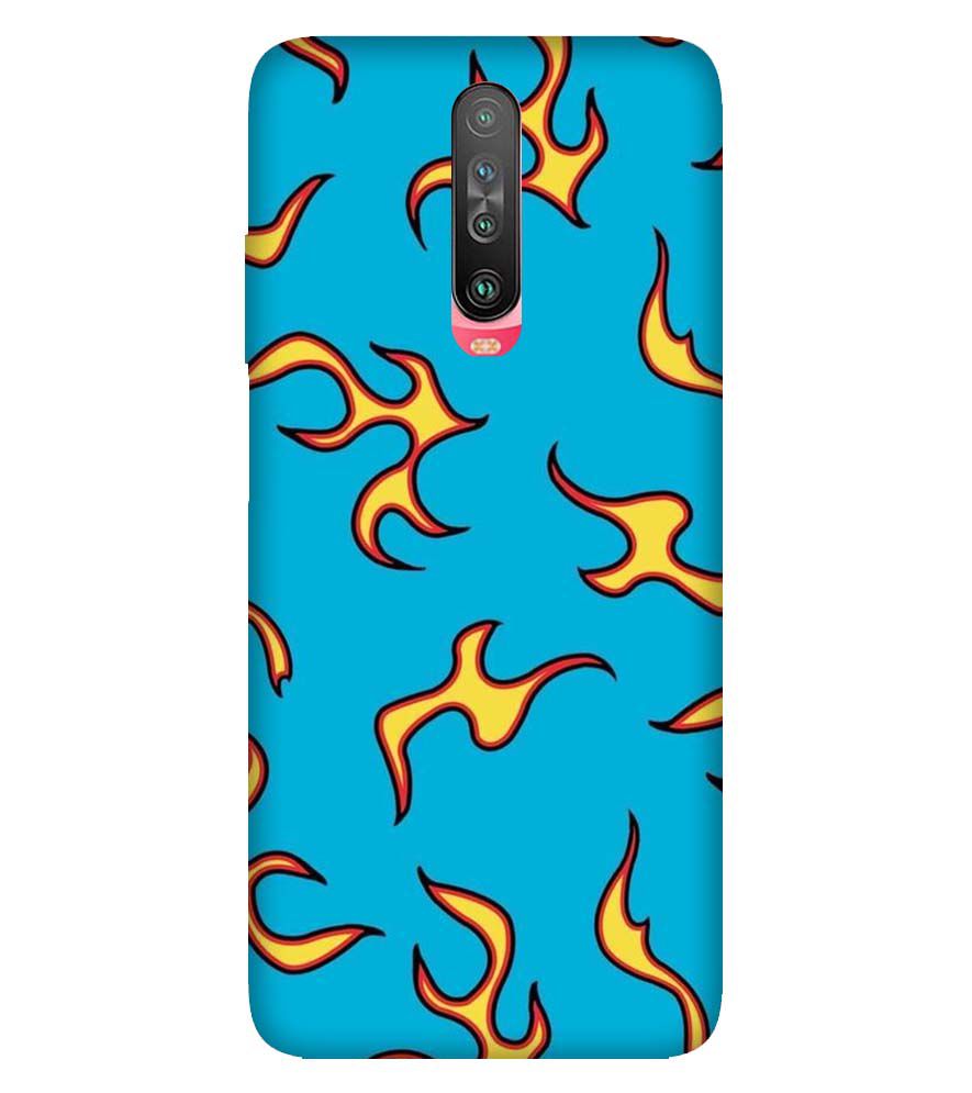 PS1303-Golf Wang Flame  Back Cover for Xiaomi Poco X2