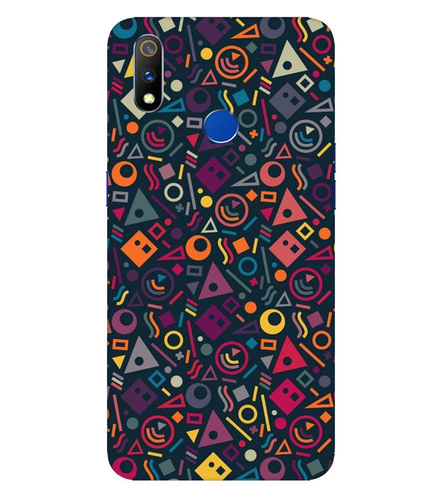 PS1304-Abstract Pattern Back Cover for  Realme X Lite