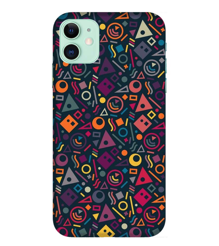 PS1304-Abstract Pattern Back Cover for Apple iPhone 11