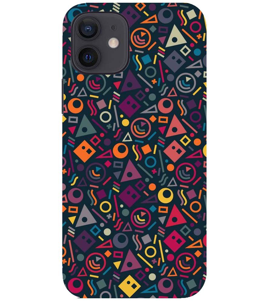 PS1304-Abstract Pattern Back Cover for Apple iPhone 12