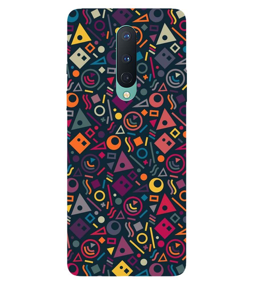 PS1304-Abstract Pattern Back Cover for OnePlus 8