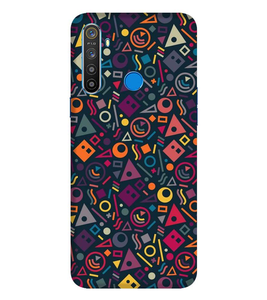 PS1304-Abstract Pattern Back Cover for Realme 5