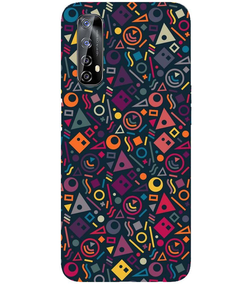 PS1304-Abstract Pattern Back Cover for Realme 7