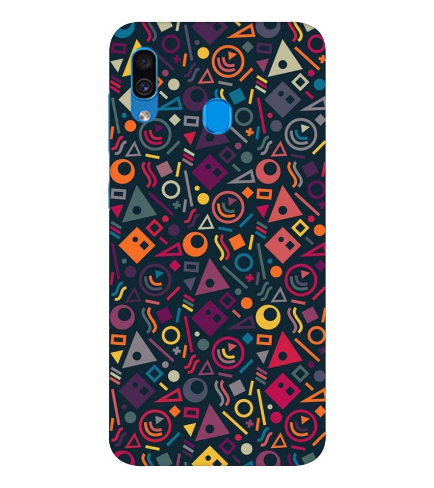 PS1304-Abstract Pattern Back Cover for Samsung Galaxy A20