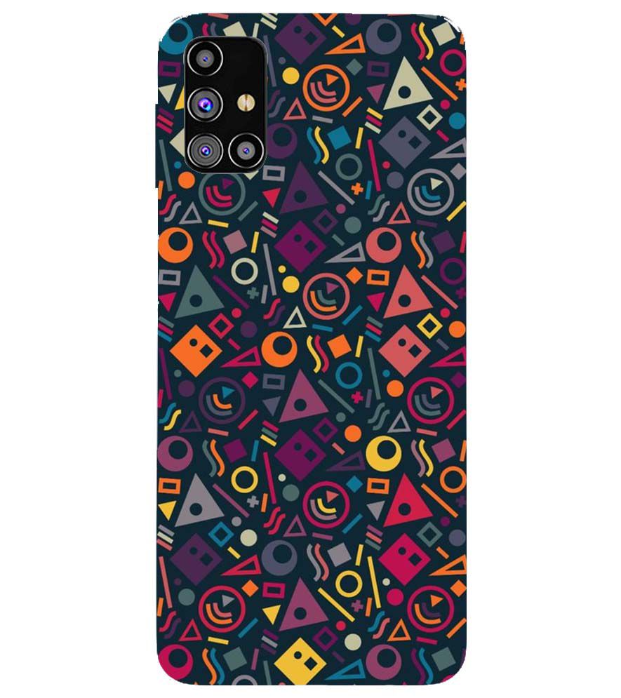 PS1304-Abstract Pattern Back Cover for Samsung Galaxy M31s