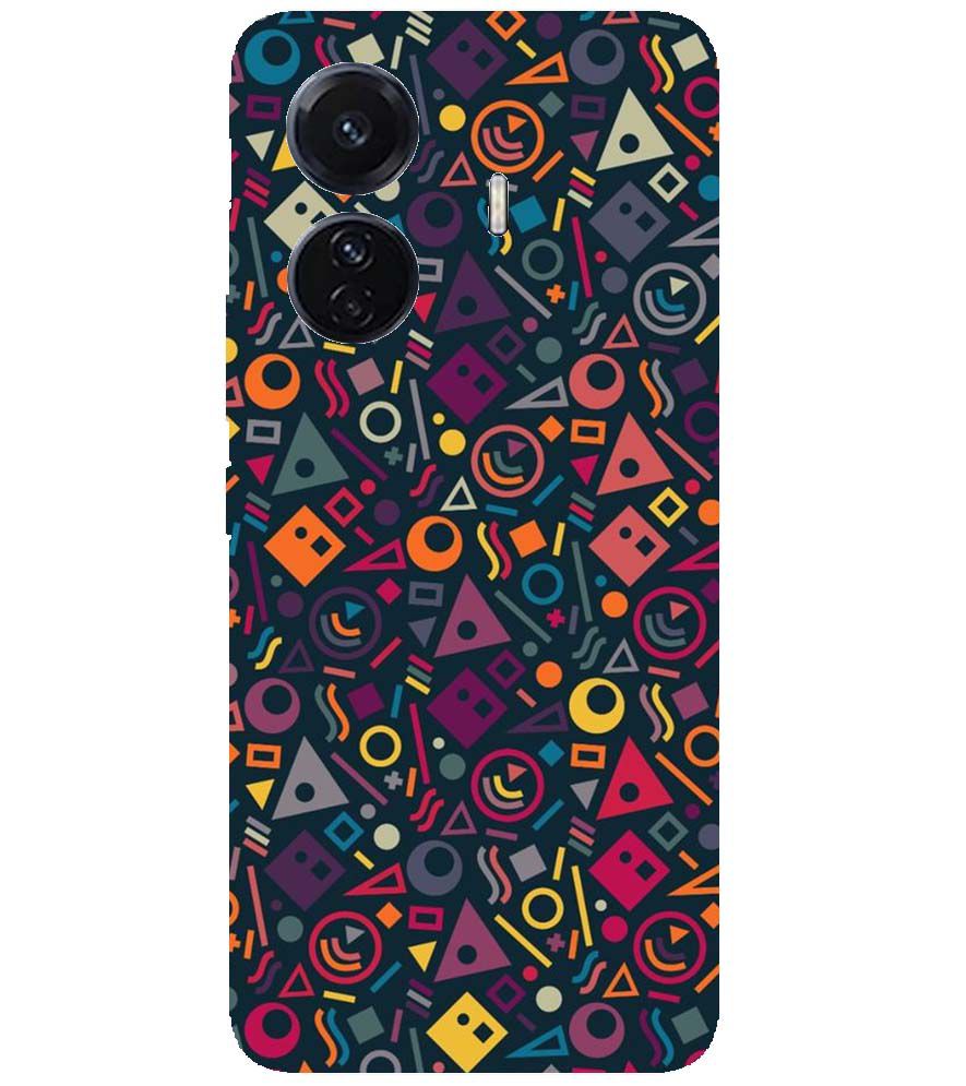 PS1304-Abstract Pattern Back Cover for vivo T1 Pro