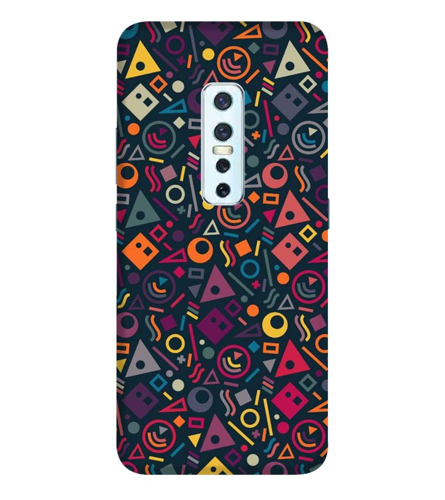 PS1304-Abstract Pattern Back Cover for Vivo V17 Pro