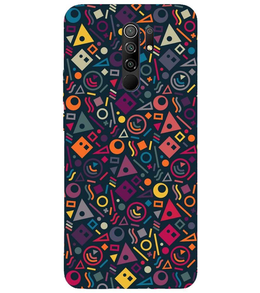 PS1304-Abstract Pattern Back Cover for Xiaomi Poco M2