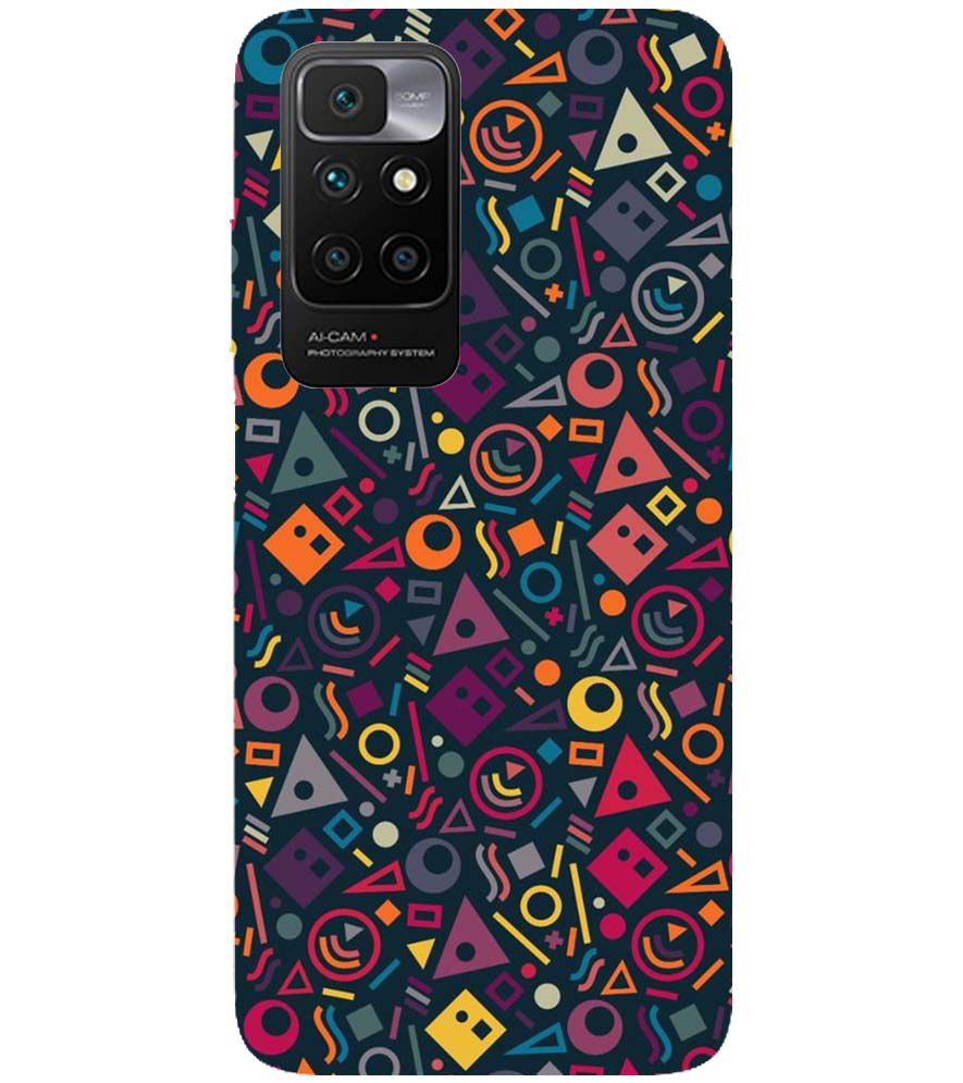 PS1304-Abstract Pattern Back Cover for Xiaomi Redmi 10 Prime