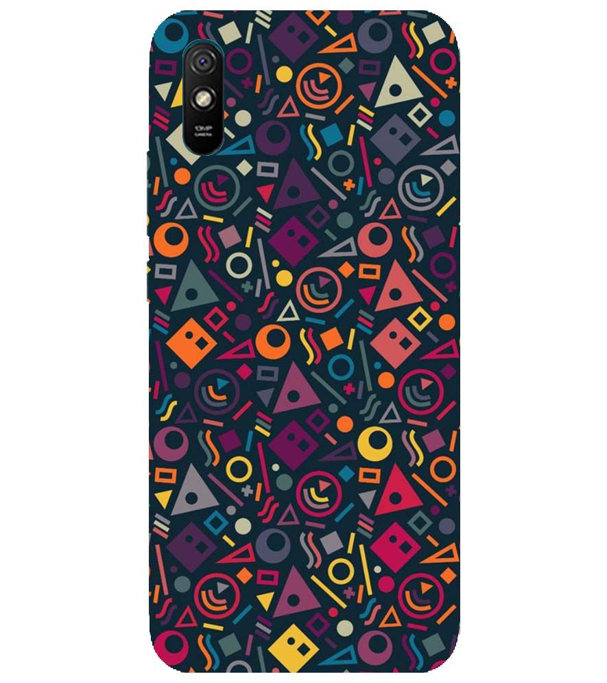 PS1304-Abstract Pattern Back Cover for Xiaomi Redmi 9i