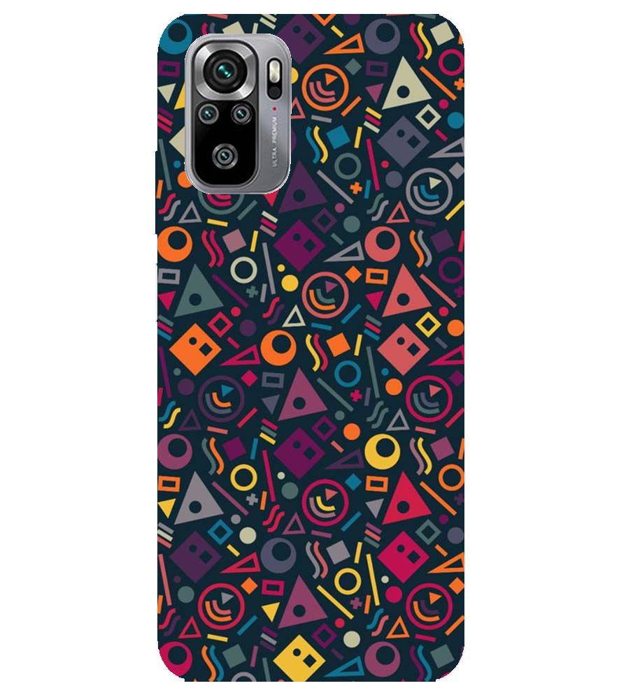 PS1304-Abstract Pattern Back Cover for Xiaomi Redmi Note 10