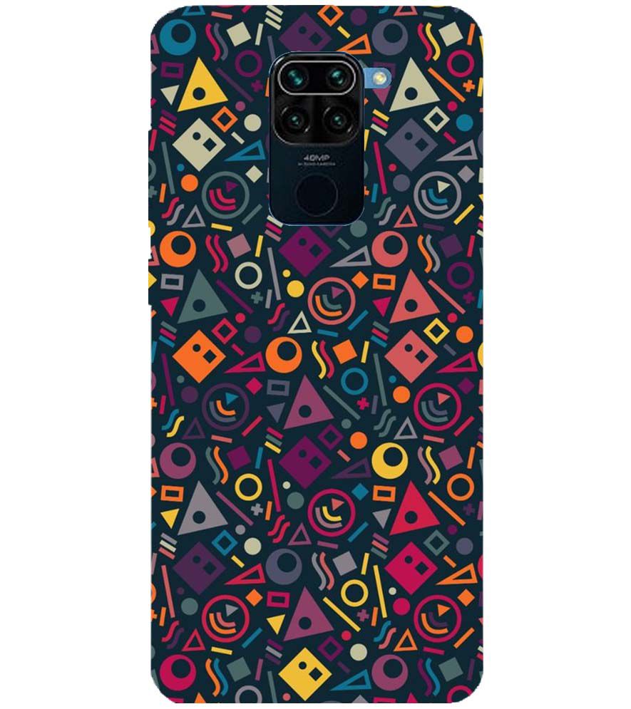 PS1304-Abstract Pattern Back Cover for Xiaomi Redmi Note 9